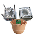 2 Cavity Plastic Mold Flower Pot Injection Mould Heromould